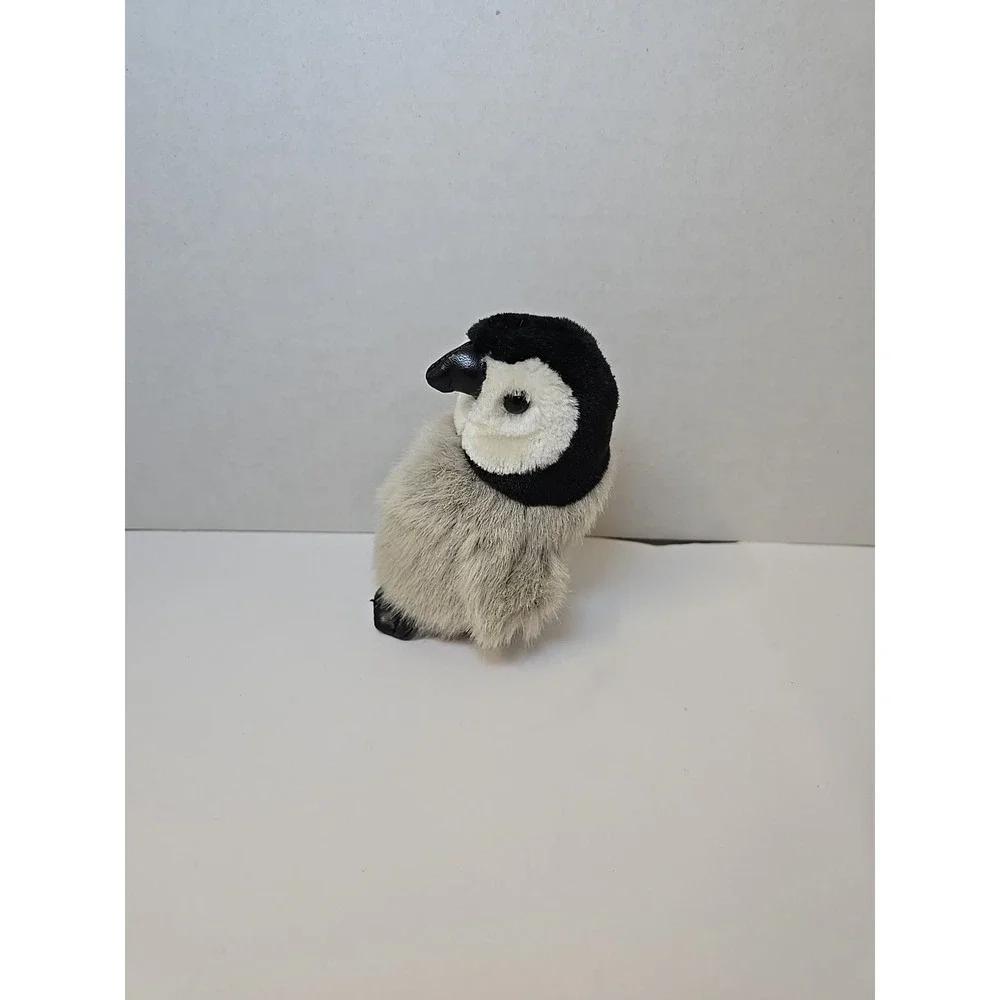 Folkmanis Emperor Penguin Mini Finger Puppet Plush 4 Inch Stuffed Animal Toy